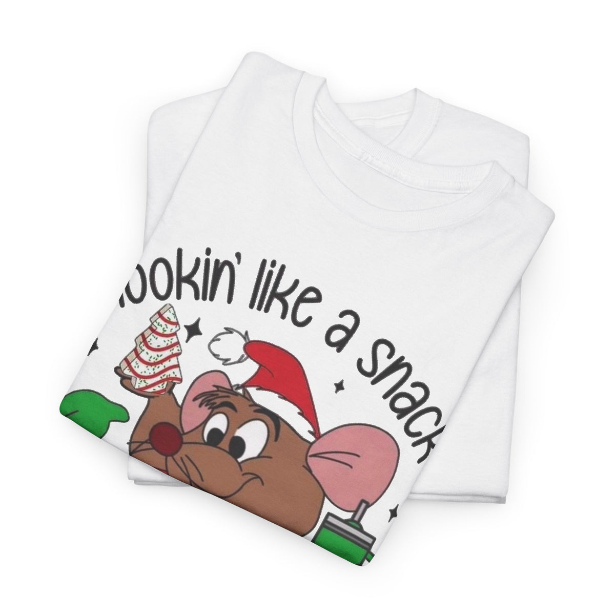Lookin Like a Snack Funny Snack Character T-Shirt Men's Graphic Tee Christmas
