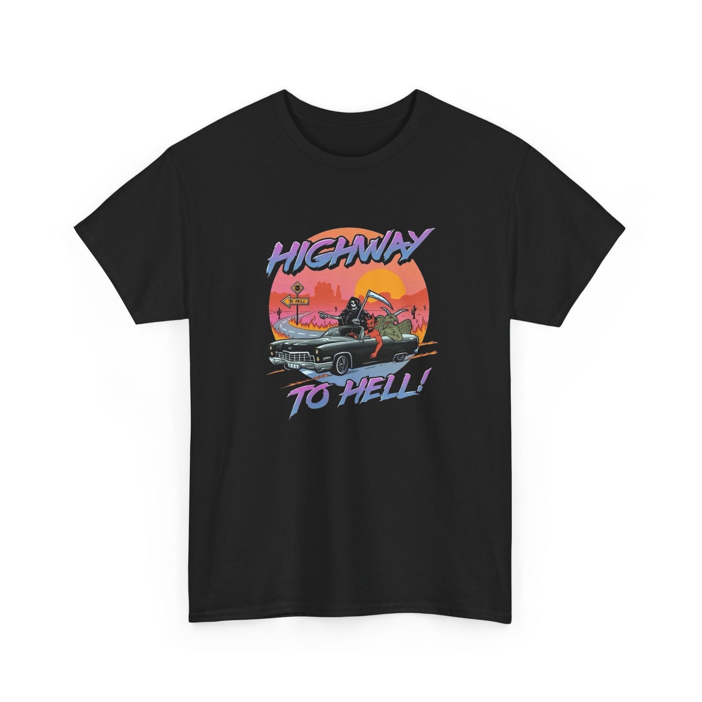 Highway To Hell Graphic T Shirt Adult NEW