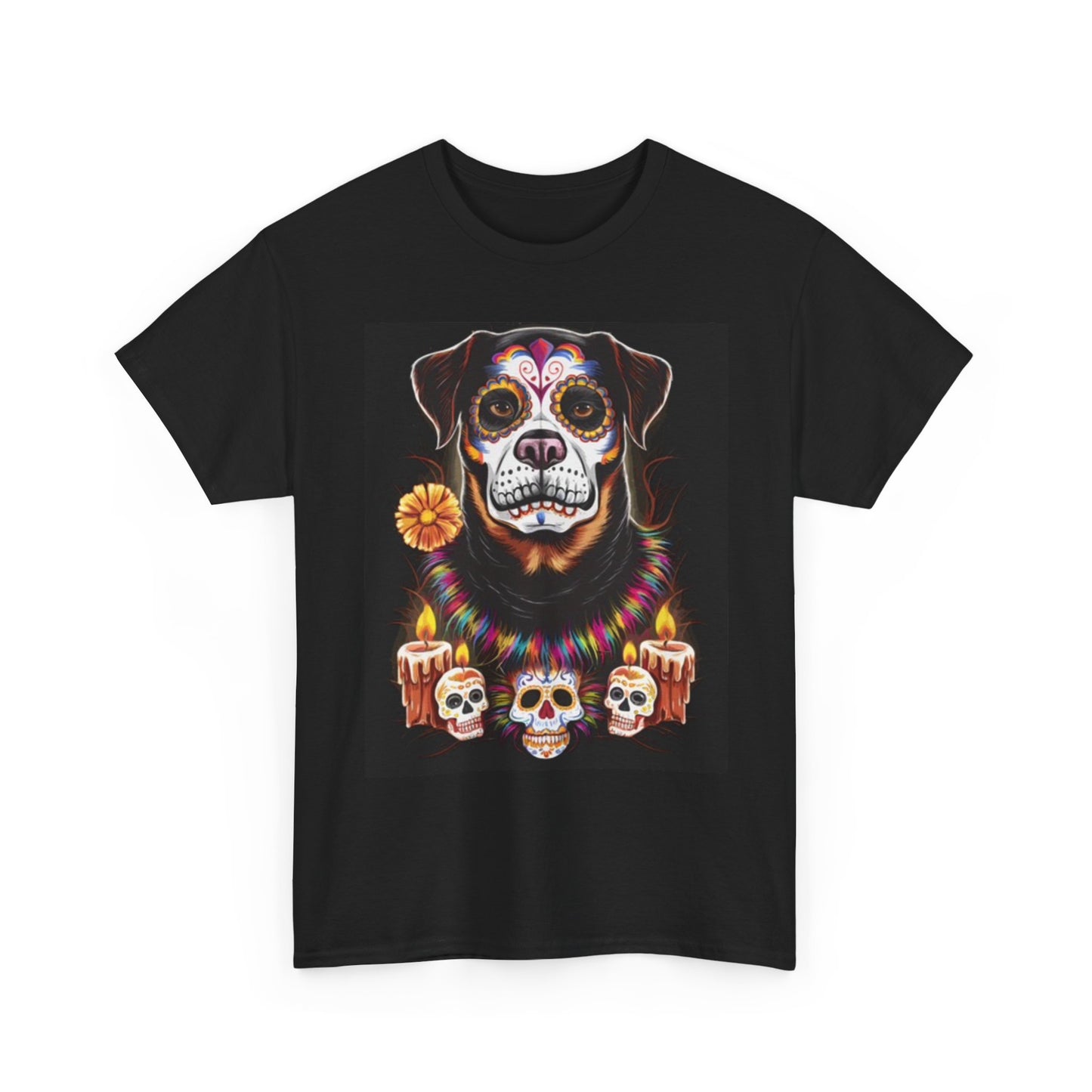 Day Of The Dead Graphic T Shirt Retro Art Mexico Vintage Unisex Heavy Cotton DOG