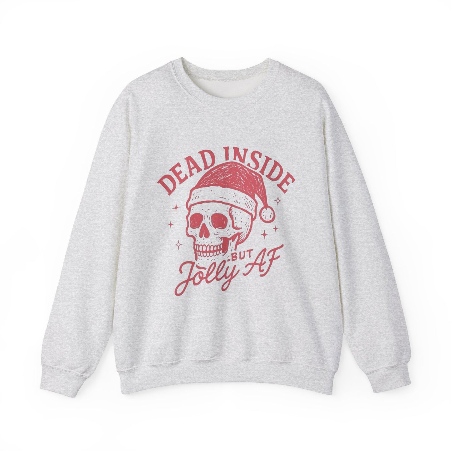 Dead Inside But Jolly AF Christmas Sweater NEW Heavy Blend™ Crewneck Sweatshirt