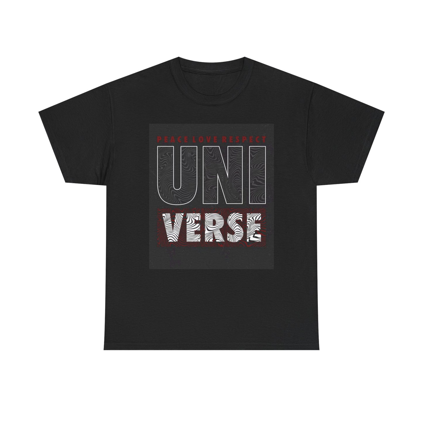 Peace Love Respect Universe T Shirt Unisex Heavy Cotton Tee