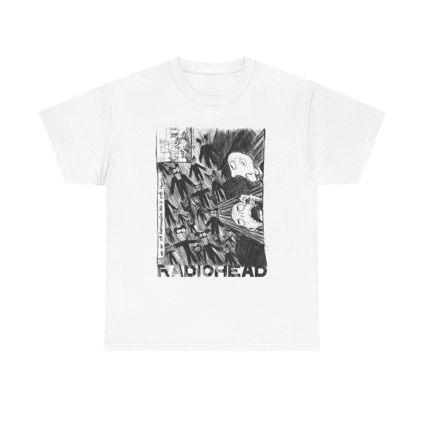 Radiohead Graphic T Shirt Vintage Unisex Heavy Cotton Tee