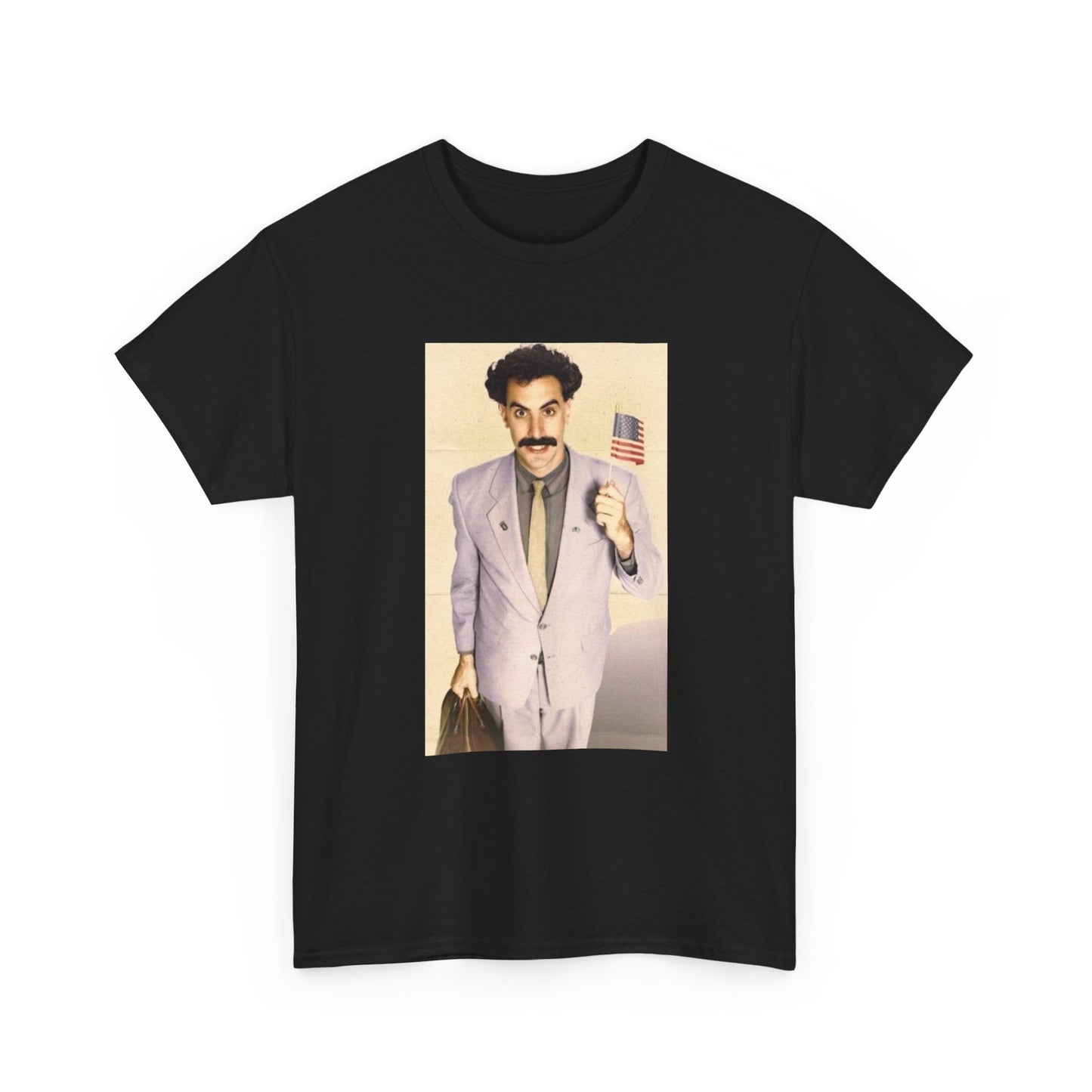 Borat Comes to America Tshirt Funny Comedy Movie Unisex Heavy Cotton Tee