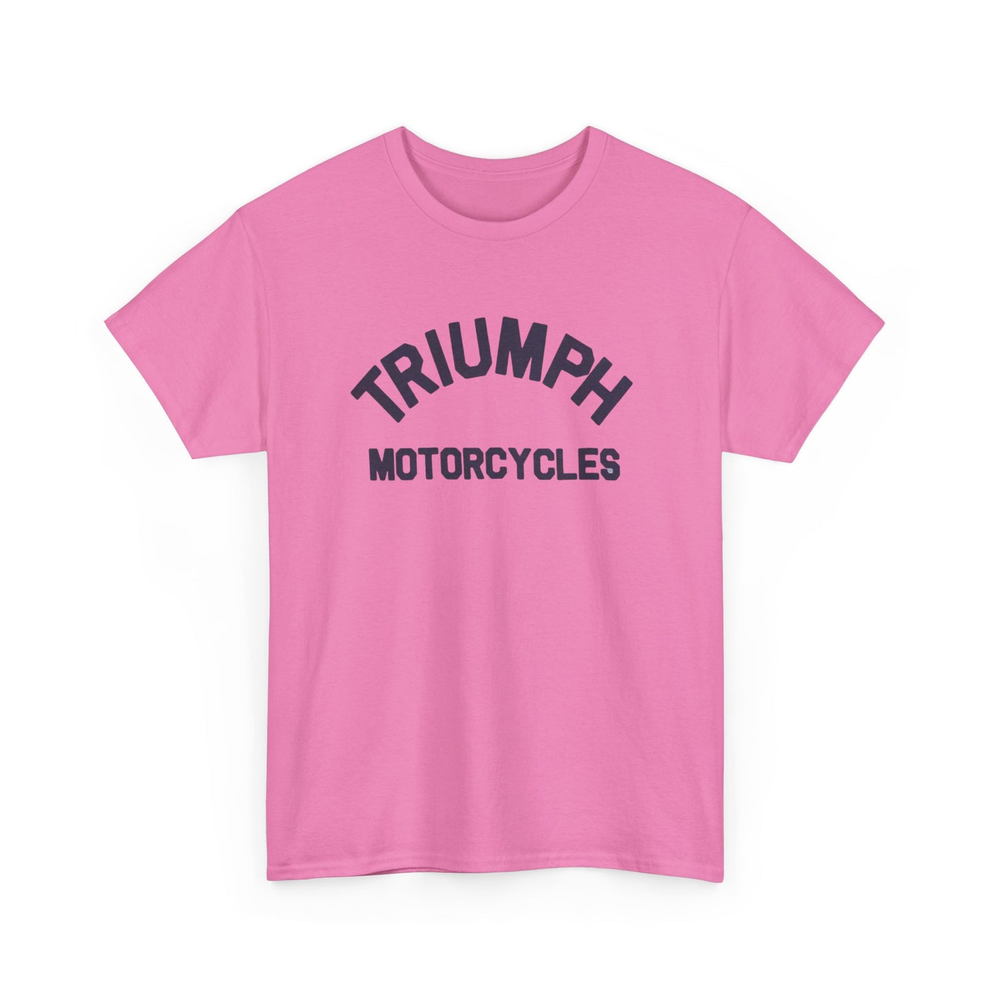 Triumph Motorcycles Tshirt Vintage Logo Classic Fit Unisex Heavy Cotton Tee