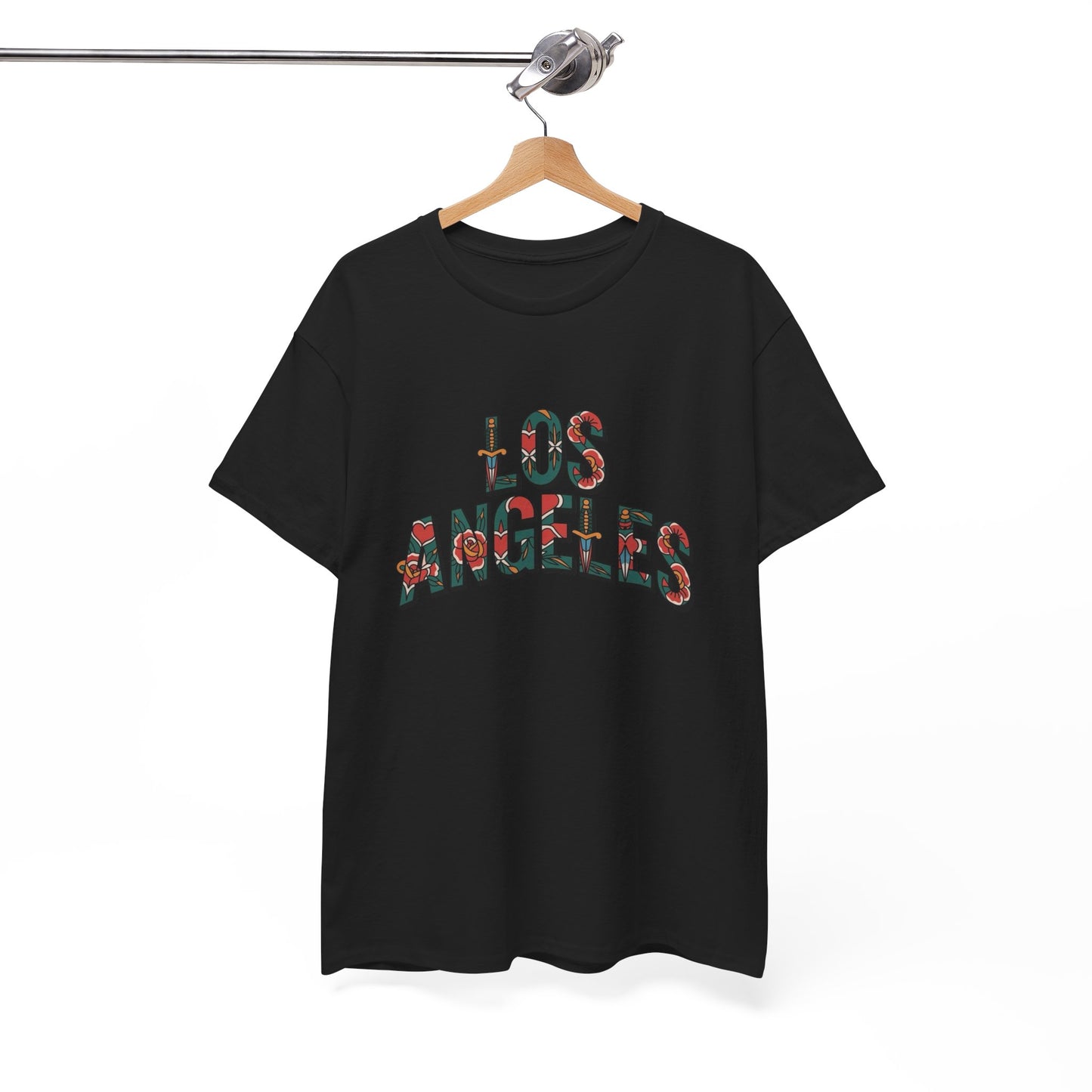 Los Angeles Tattoos Graphic T Shirt NEW ADULT Unisex Heavy Cotton Tee