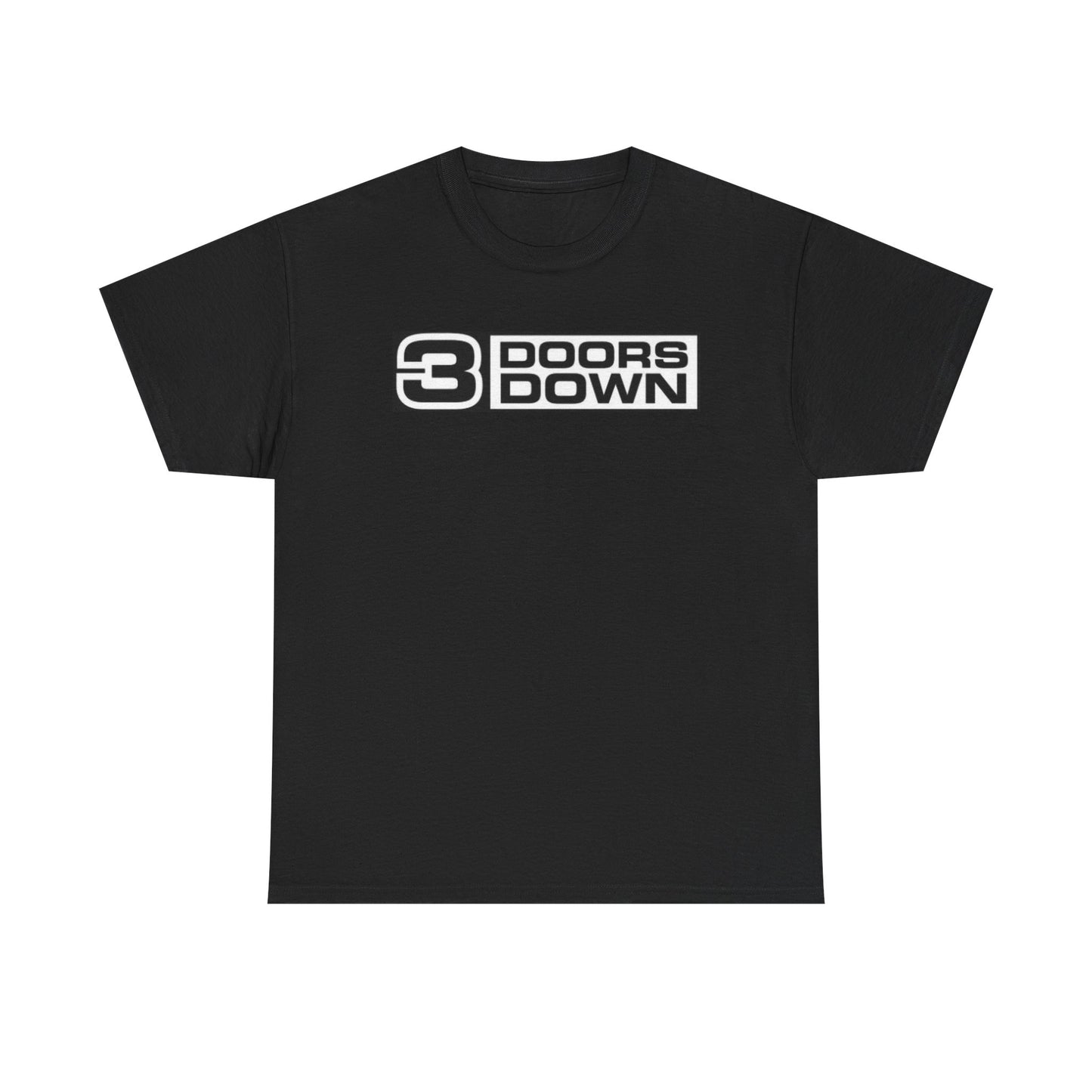 Three Doors Down Tshirt Logo Retro Rock Band 90s Unisex Heavy Cotton Tee