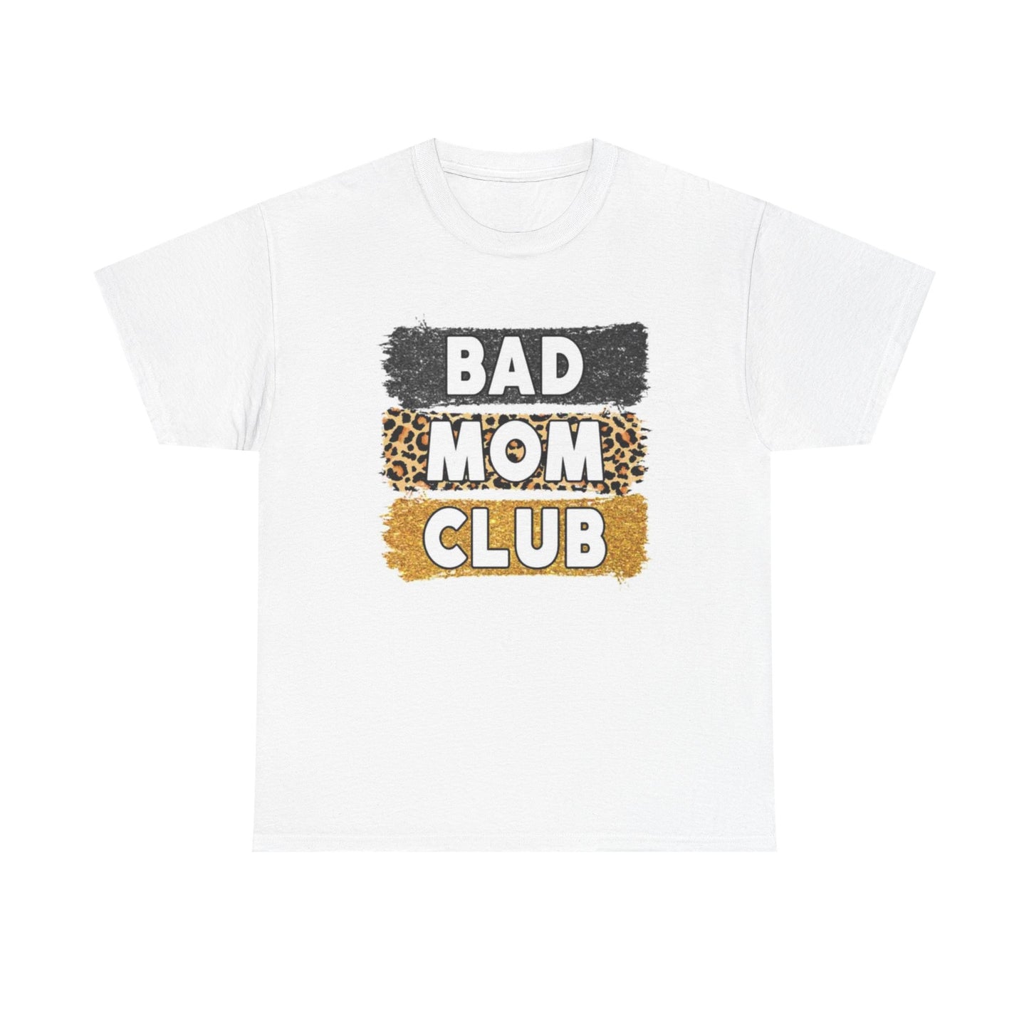Bad Mom Club Graphic T Shirt Vintage Funny Retro Unisex Heavy Cotton Tee