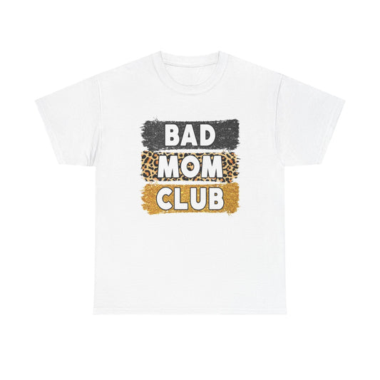 Bad Mom Club Graphic T Shirt Vintage Funny Retro Unisex Heavy Cotton Tee