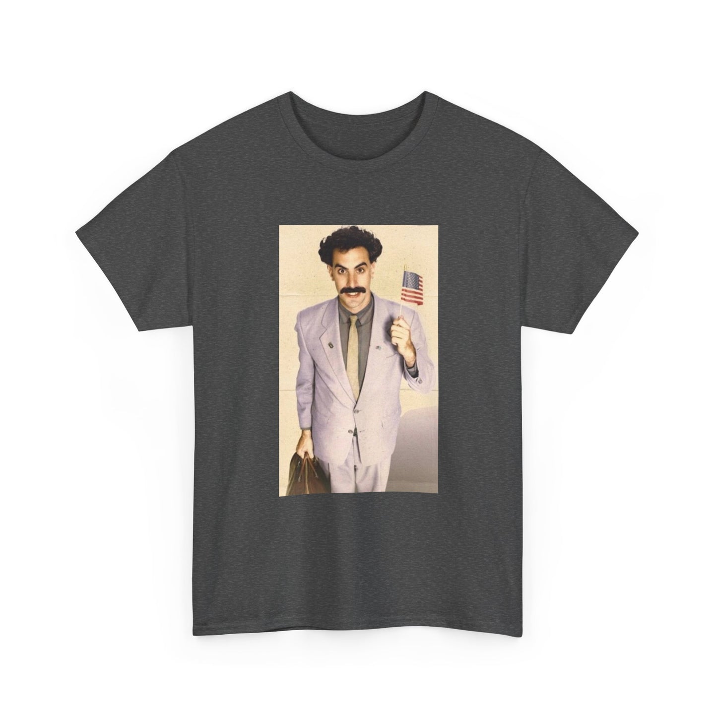 Borat Comes to America Tshirt Funny Comedy Movie Unisex Heavy Cotton Tee