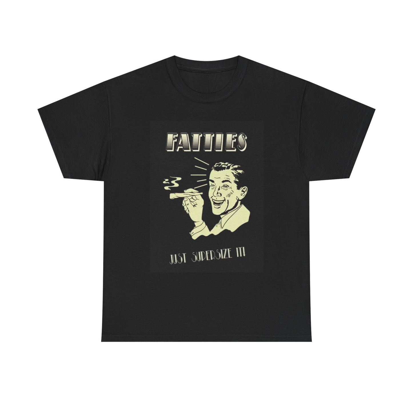 Fatties Weed Shirt Funny Vintage Poster 420 Graphic Unisex Heavy Cotton Tee