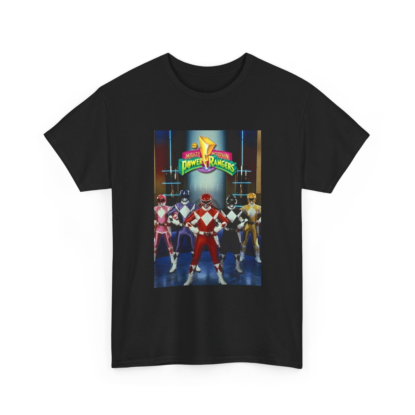 Power Rangers Tshirt Vintage 90s Kids Retro Tv Shows Unisex Heavy Cotton New