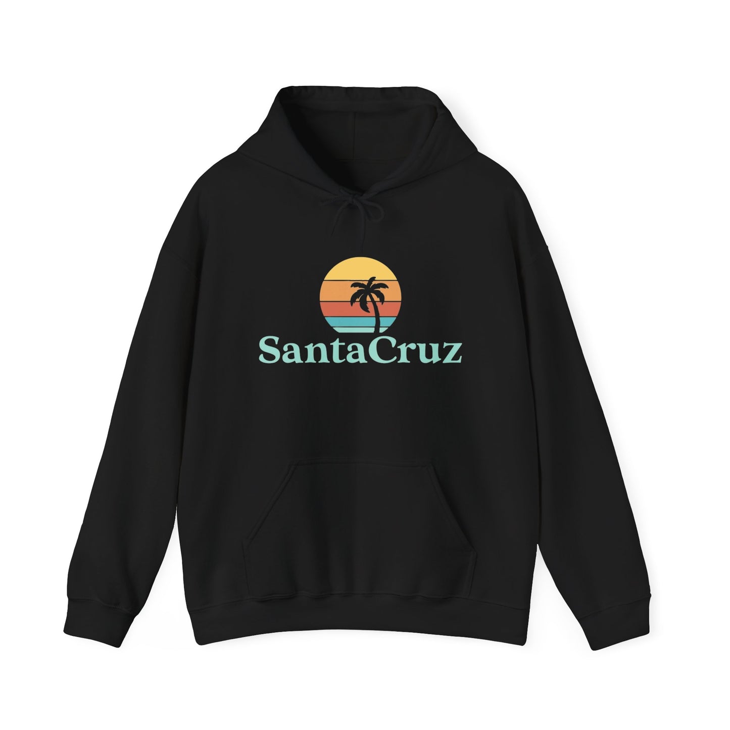Santa Cruz California Graphic Hoodie Unisex Heavy Blend™ Hooded Sweatshirt