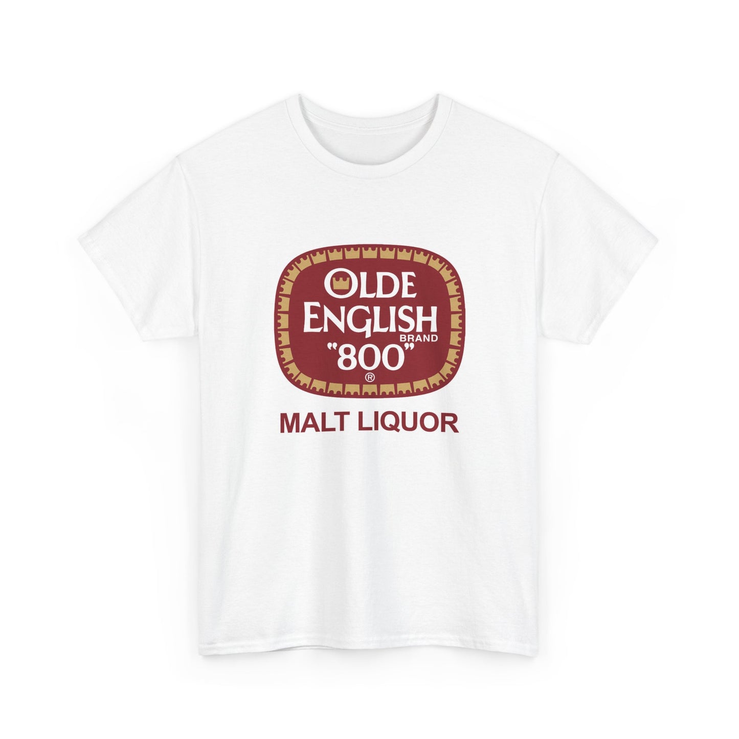 Olde English Malt Liquor Shirt Vintage Logo Beer Retro Unisex Heavy Cotton Tee