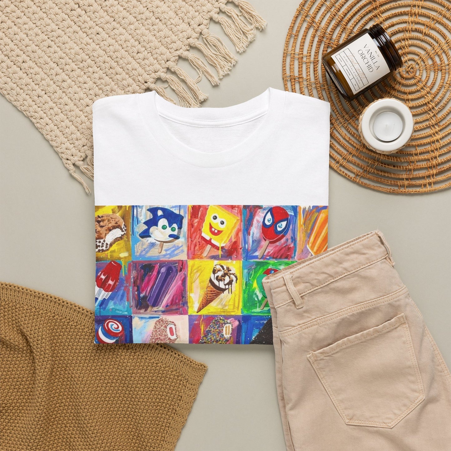 Ice Cream Menu Graphic T Shirt