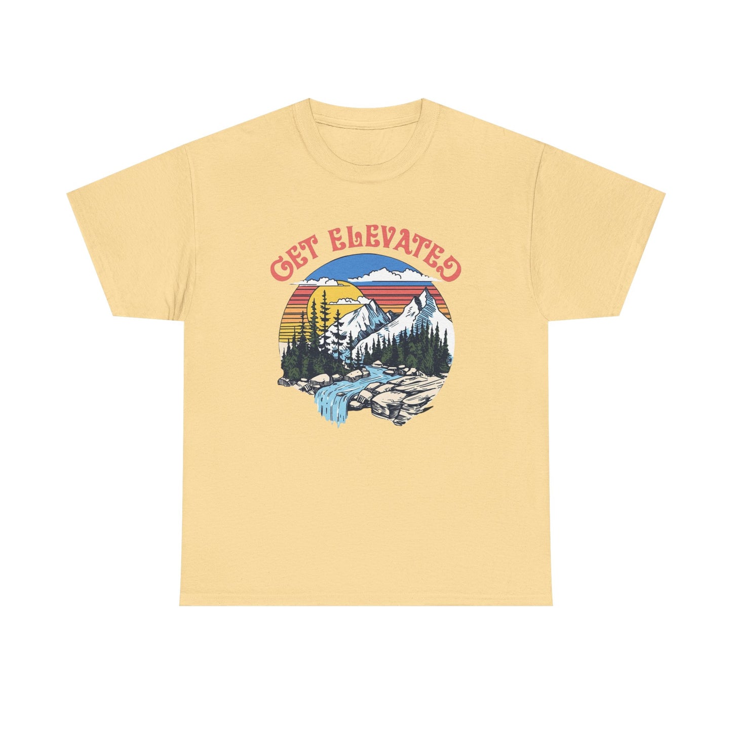 Get Elevated Outdoors Graphic T Shirt Unisex Heavy Cotton Tee