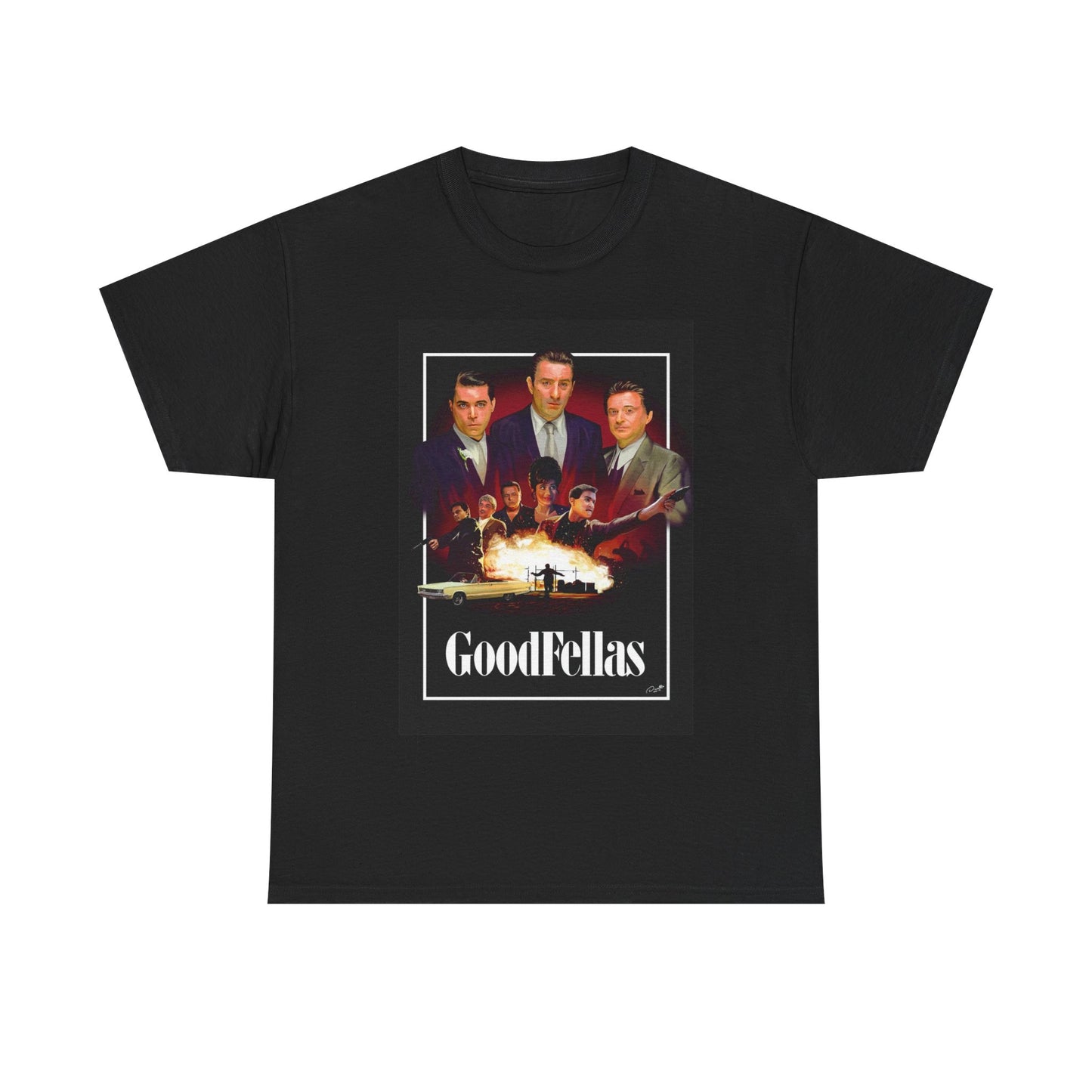 Goodfellas Movie Tshirt Poster Vintage New York Iconic Film Unisex Heavy Cotton