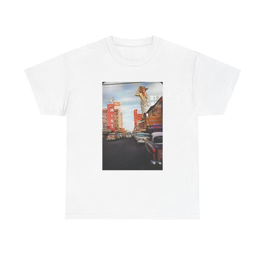 Old Las Vegas Tshirt Vintage Strip Retro Photo Nostalgia Unisex Heavy The Mint