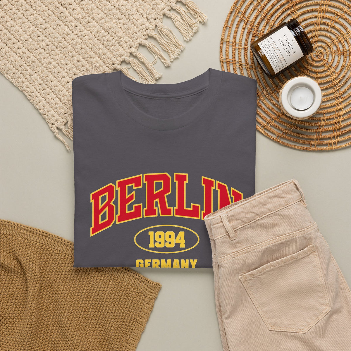 Berlin Germany Graphic T Shirt Men's Classic Heavy Cotton Tee