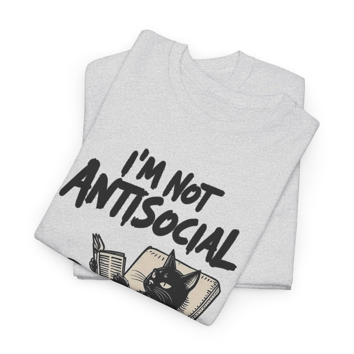 I'm Not Antisocial I'm Anti-Stupid Chair Graphic T-Shirt Men's Tee