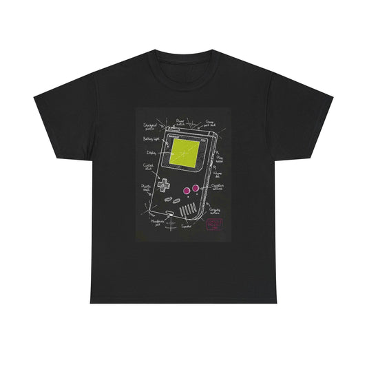 Retro Gaming Console Graphic T Shirt Unisex Heavy Cotton Tee