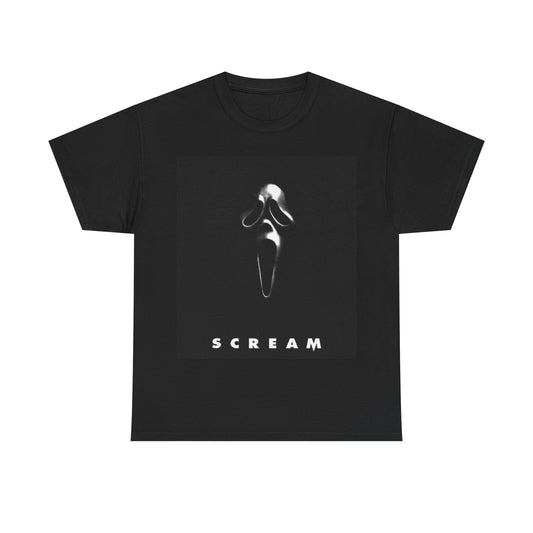 Scream Tshirt Vintage Horror Movie Retro Scary Unisex Heavy Cotton Tee