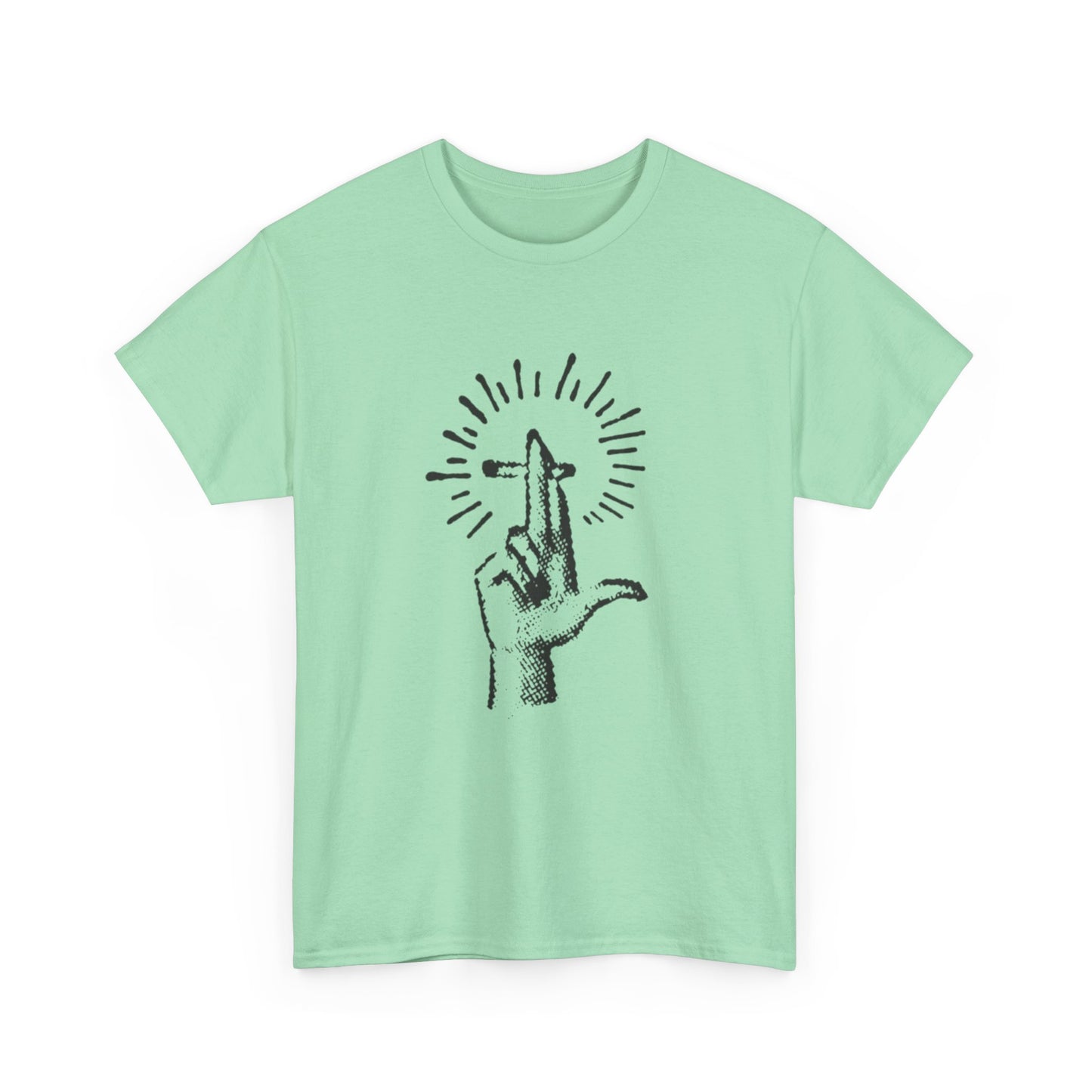Light It Up Weed Joint Graphic T Shirt Unisex Heavy Cotton Tee