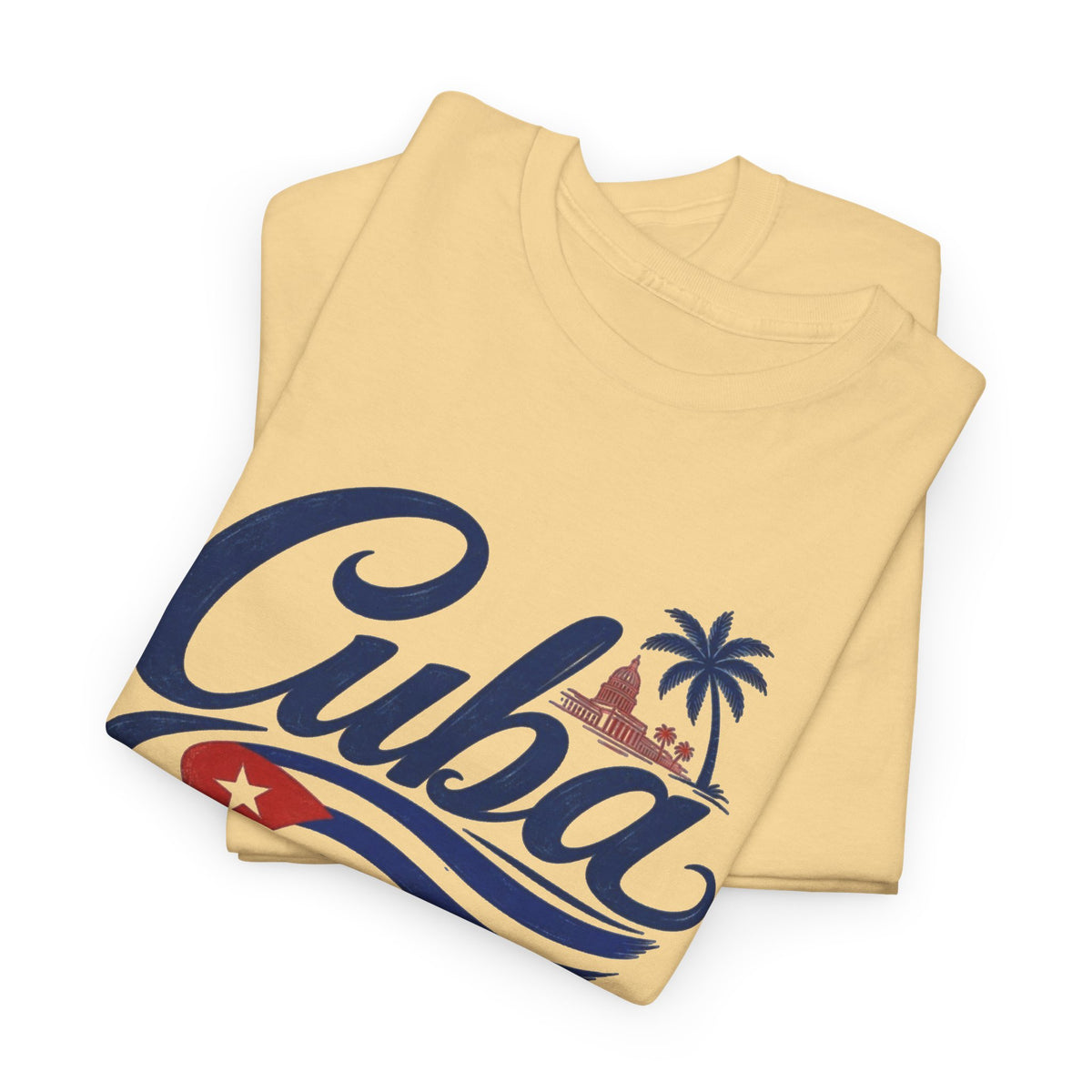 Cuba Graphic T Shirt Men's Travel Retro Classic Heavy Cotton Tee