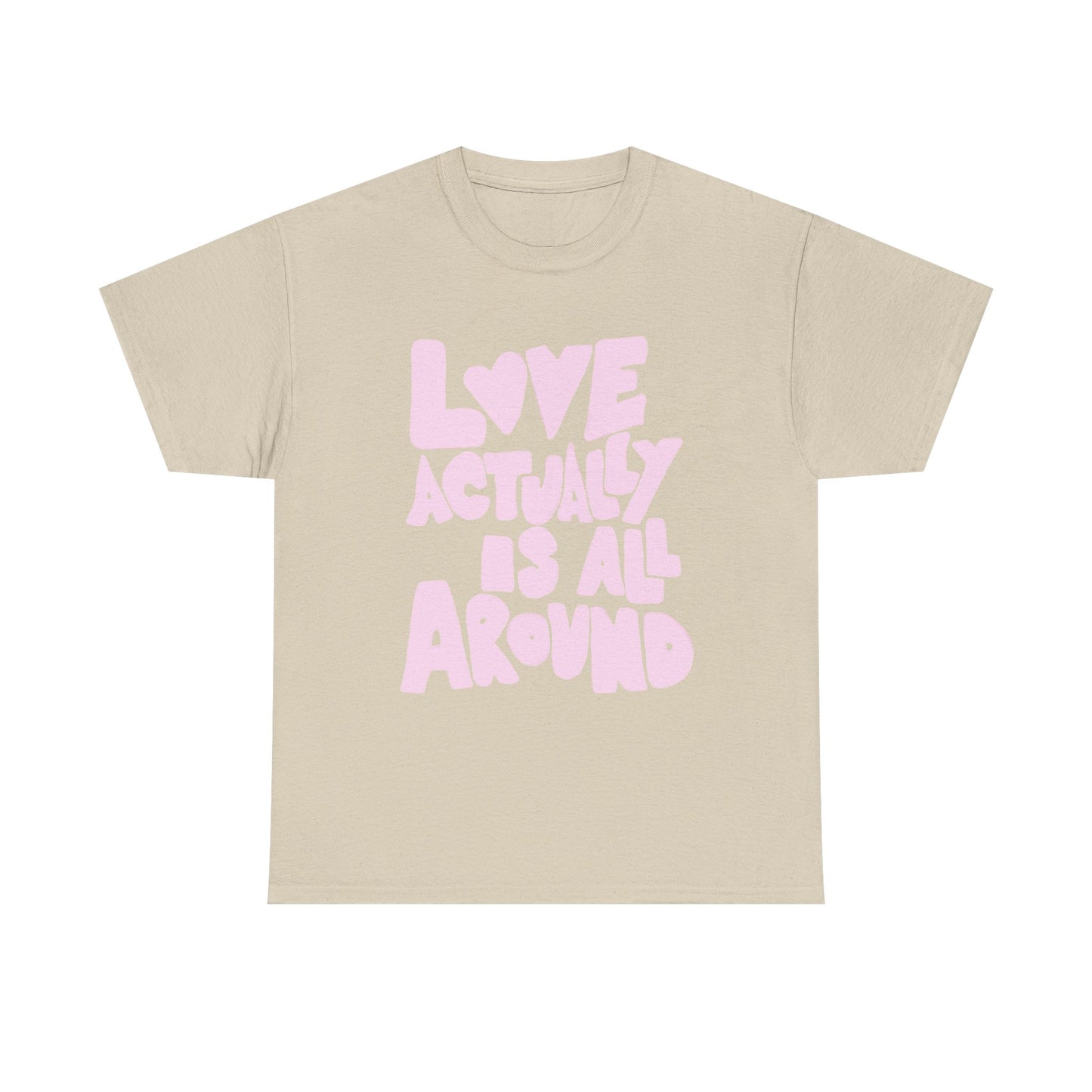 Love Is All Around Retro Graphic T Shirt Unisex Cotton Tee - New Gift - Tee