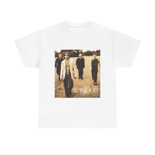 Creed Tshirt Vintage Rock Band Album Cover Garage Beers Unisex Heavy Cotton Tee