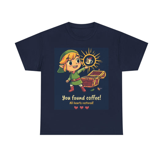 Retro Gaming Tshirt Coffee Gamer 90s kids Graphic Unisex Heavy Cotton Tee