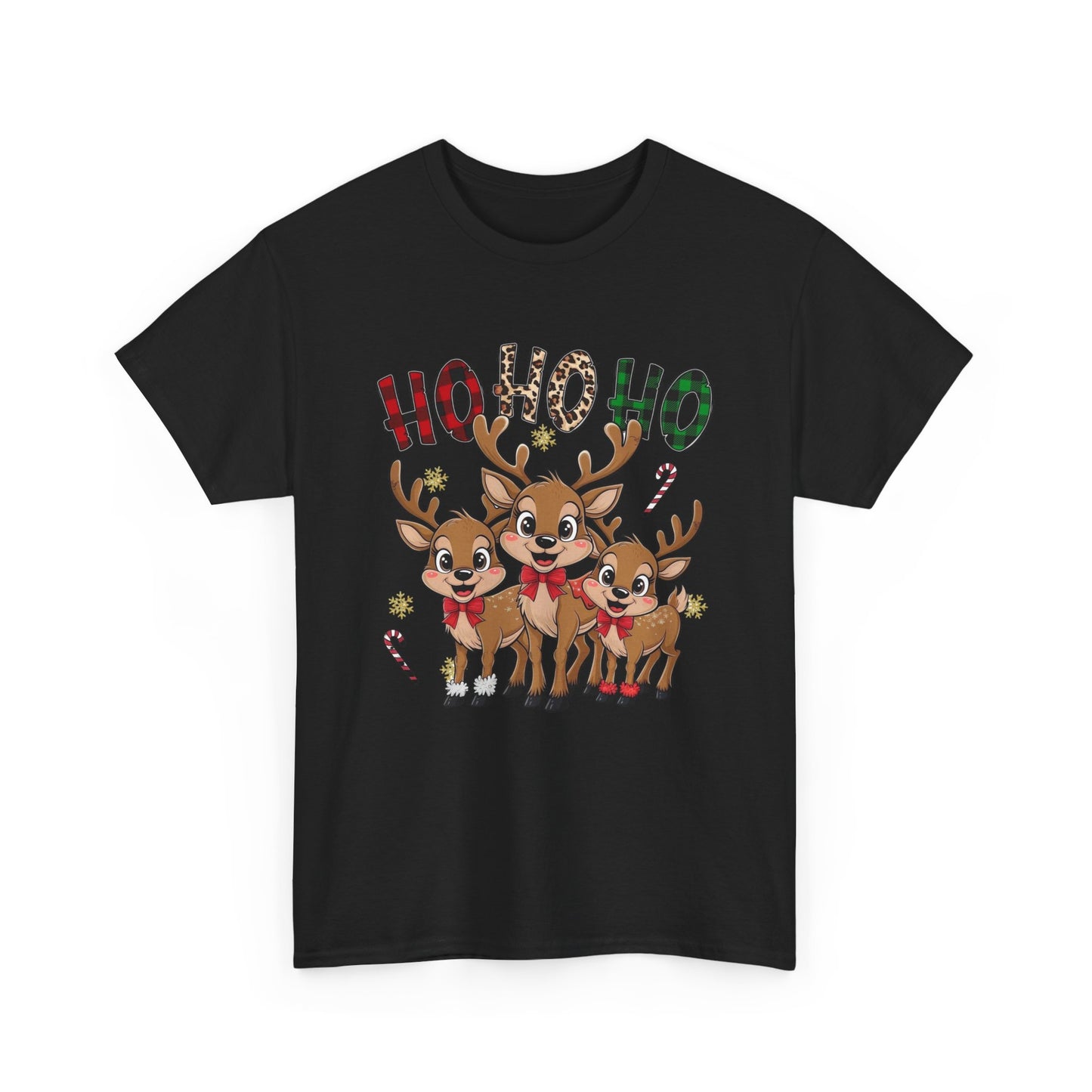 Ho Ho Ho Christmas Graphic T Shirt NEW Unisex Heavy Cotton Tee