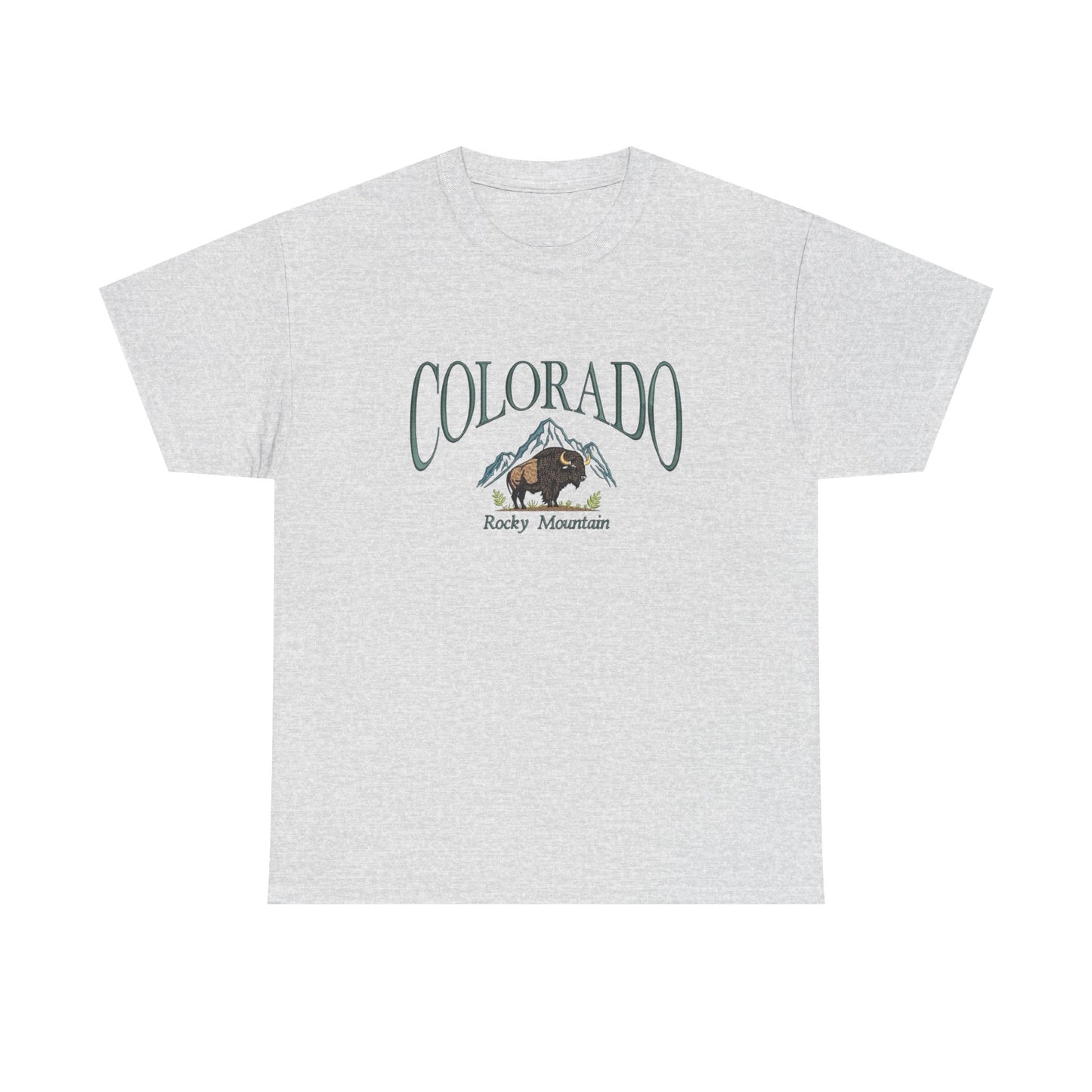Colorado Rocky Mountains Graphic T Shirt NEW Unisex Heavy Cotton Tee