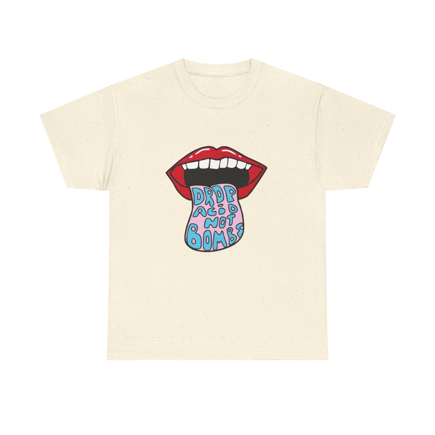Drop Acid Not Bombs Graphic T Shirt Unisex Heavy Cotton Tee