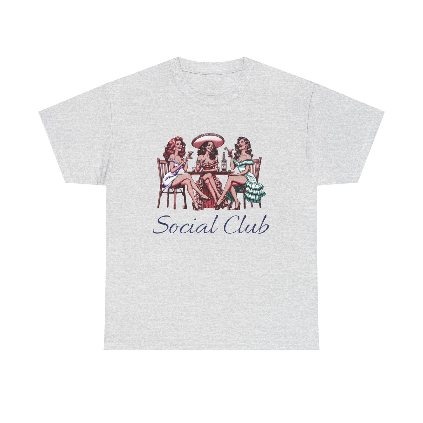 Social Drinking Club Graphic T Shirt Unisex Heavy Cotton Tee