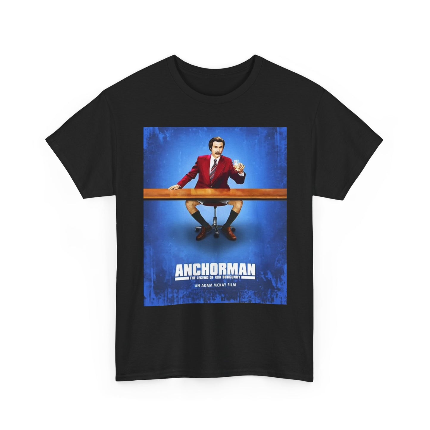 Anchorman Movie Graphic T Shirt Funny Will Ferrell Unisex Heavy Cotton Tee