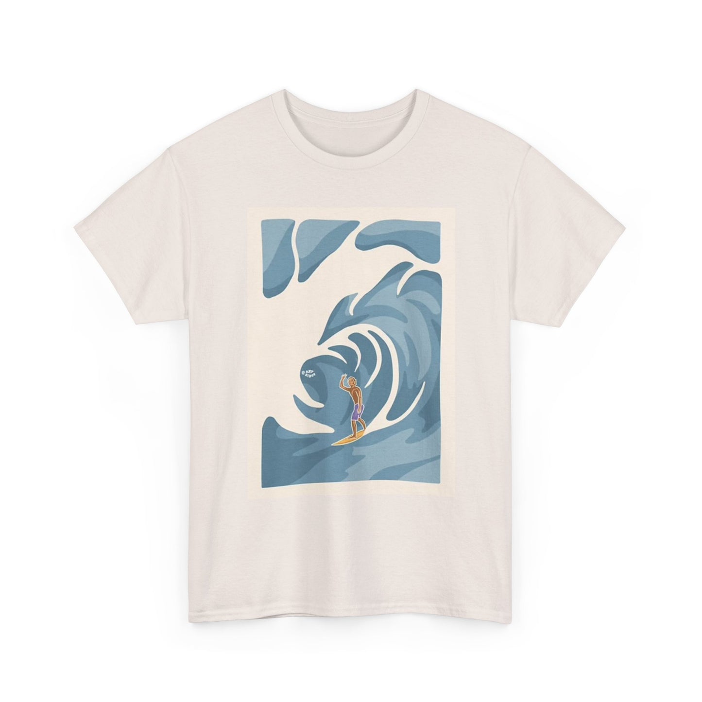 Surfing Graphic T Shirt Vintage Hawaii Unisex Heavy Cotton Tee