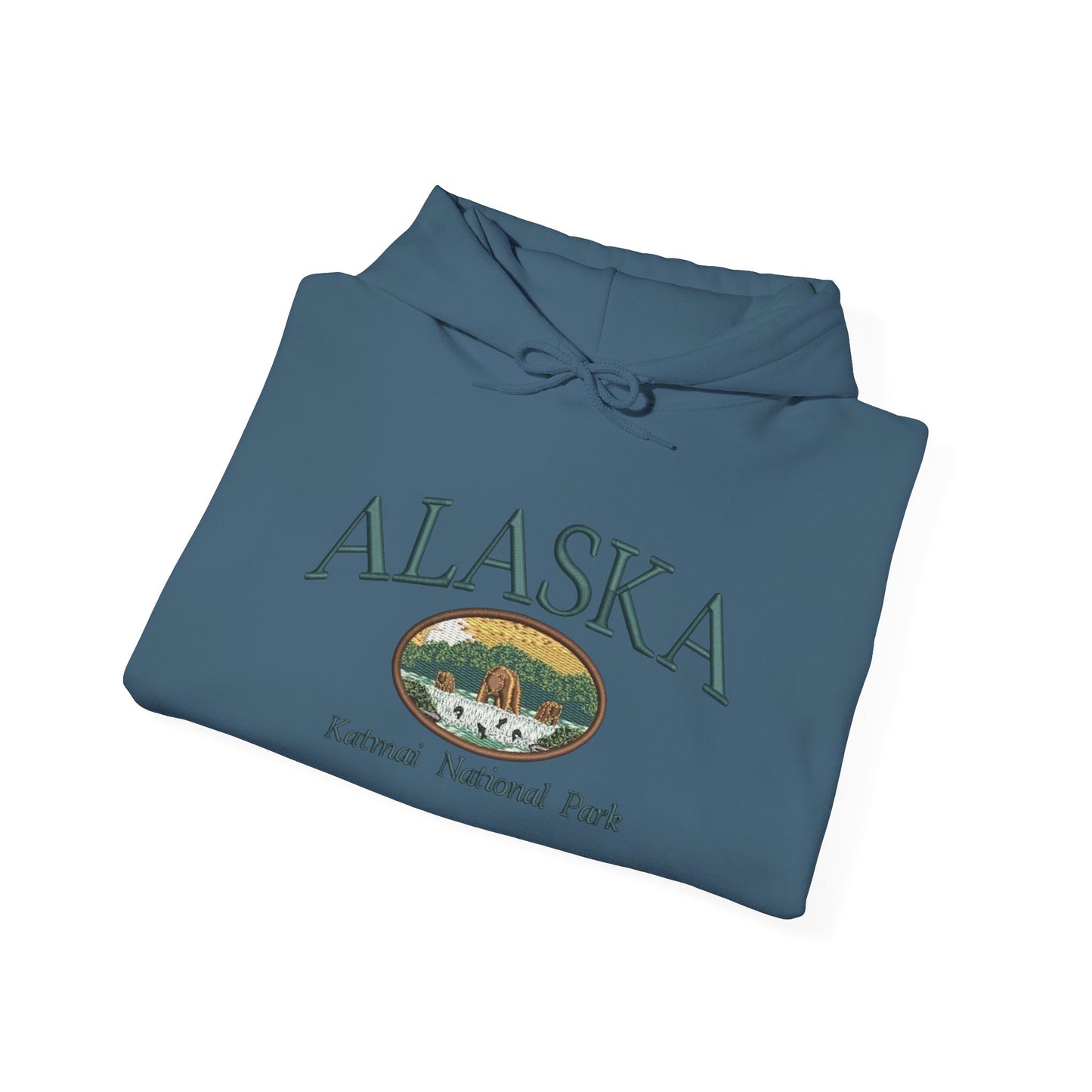Alaska National Parks Graphic Hoodie Heavy Blend Sweatshirt NEW