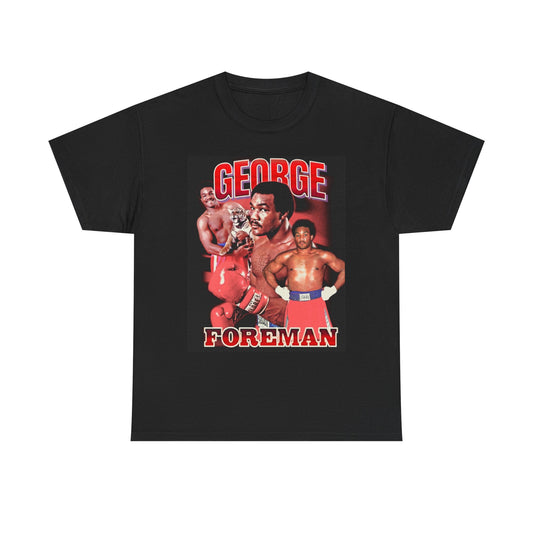 George Foreman Graphic T Shirt Vintage Boxing Retro Unisex Heavy Cotton Tee