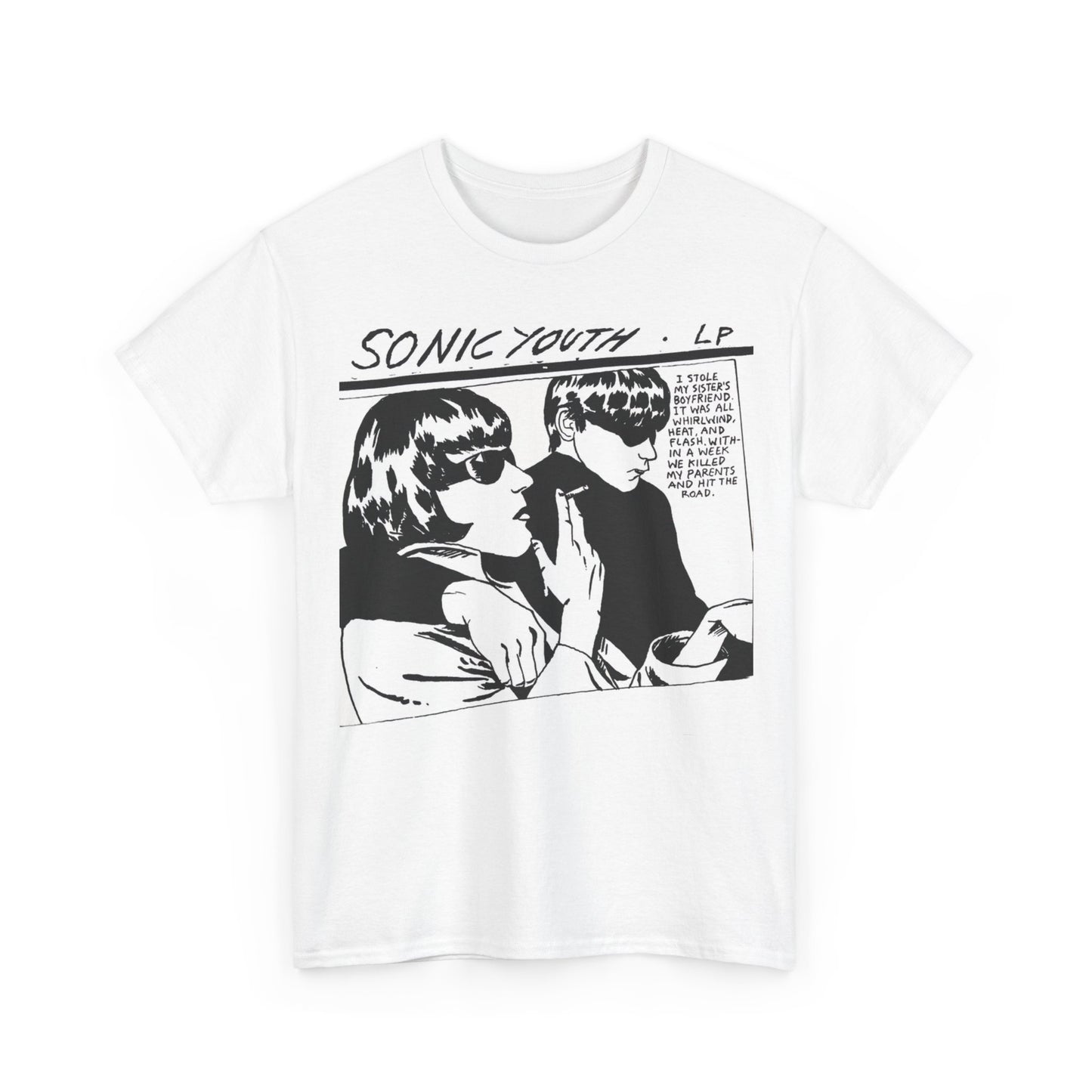 Sonic Youth Tshirt Vintage Punk Rock Retro Band Unisex Heavy Cotton Tee