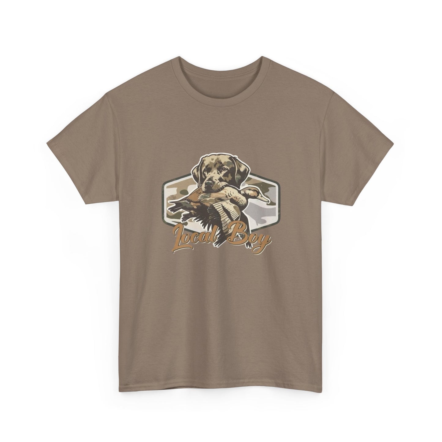 Local Boy Hunting Dog Graphic T Shirt Unisex Heavy Cotton Tee Gift
