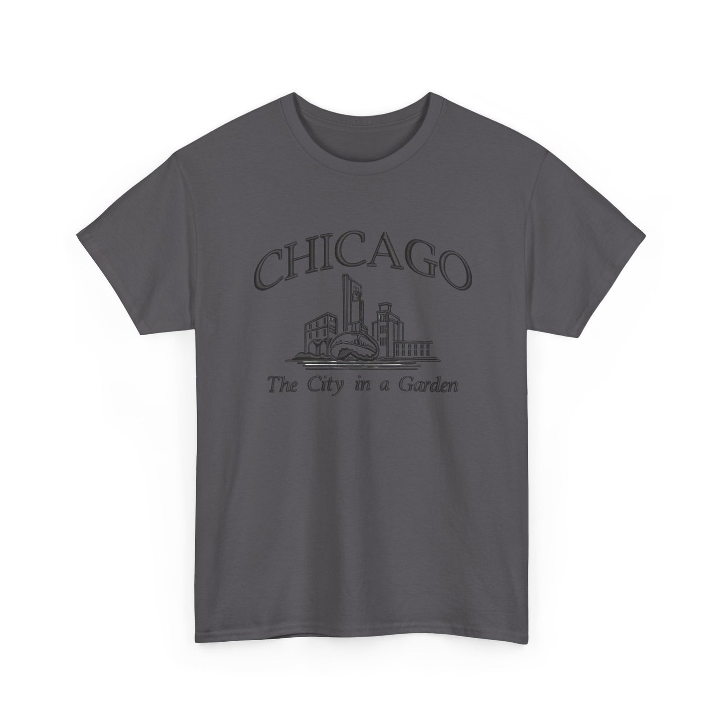 Chicago The City In A Garden Graphic T Shirt NEW Unisex Heavy Cotton Tee