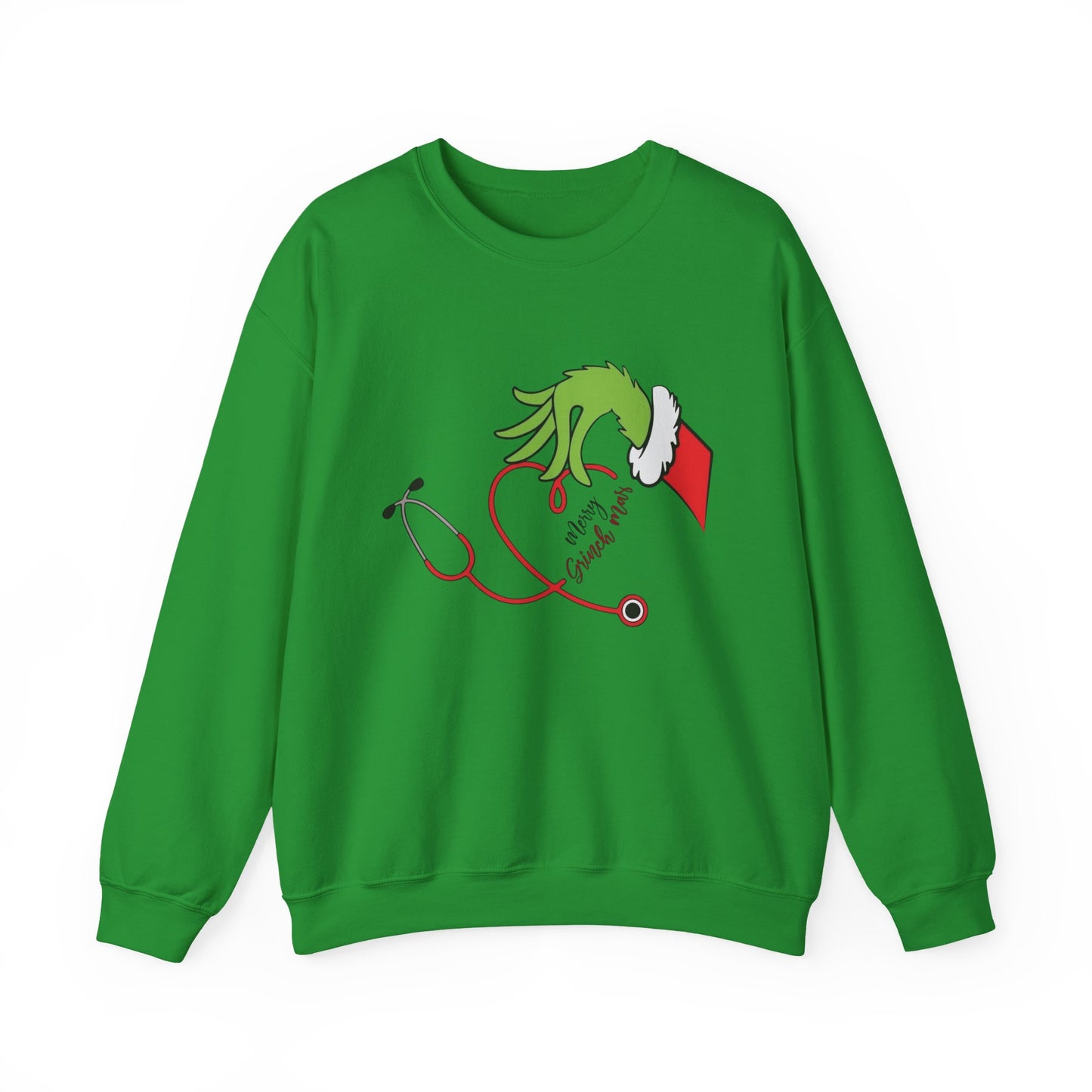 The Grinch Graphic Nurse Doctor Sweater NEW Heavy Blend™ Crewneck Sweatshirt