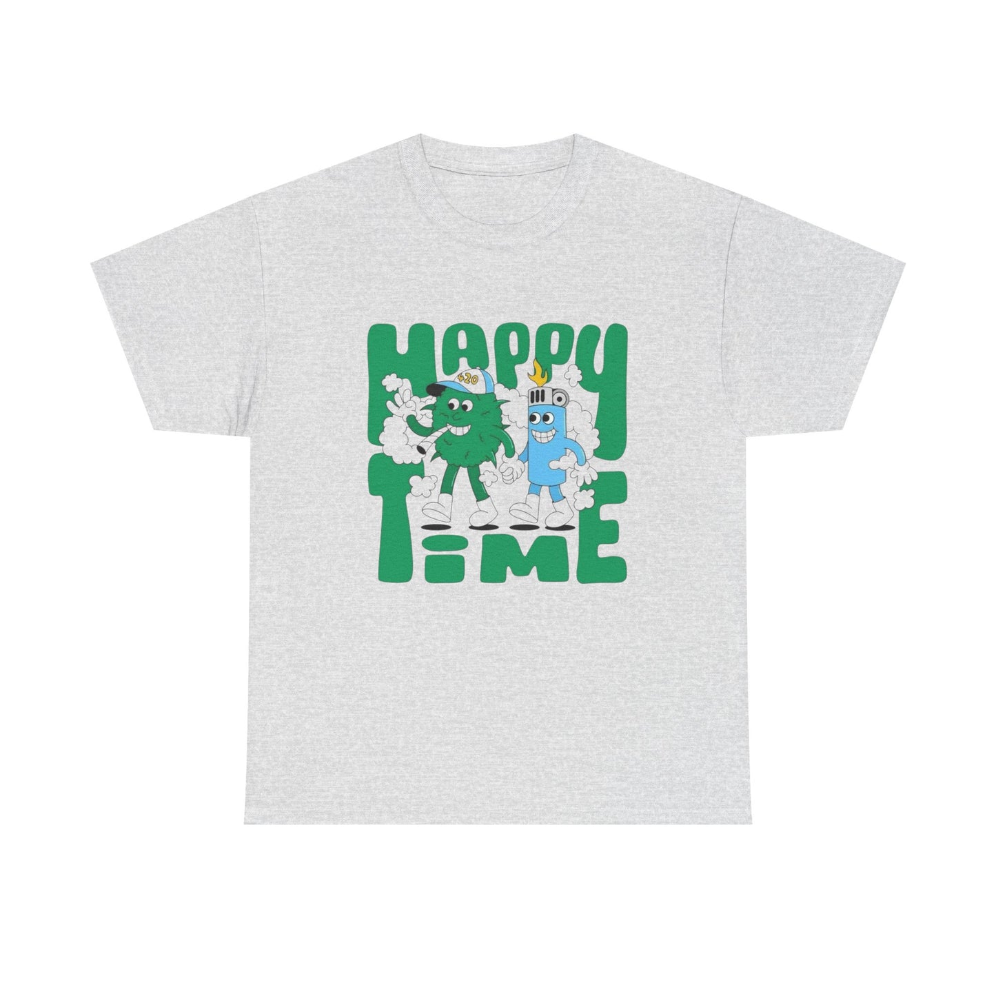 Happy Time Best Buds Graphic T Shirt Unisex Heavy Cotton Tee Gift