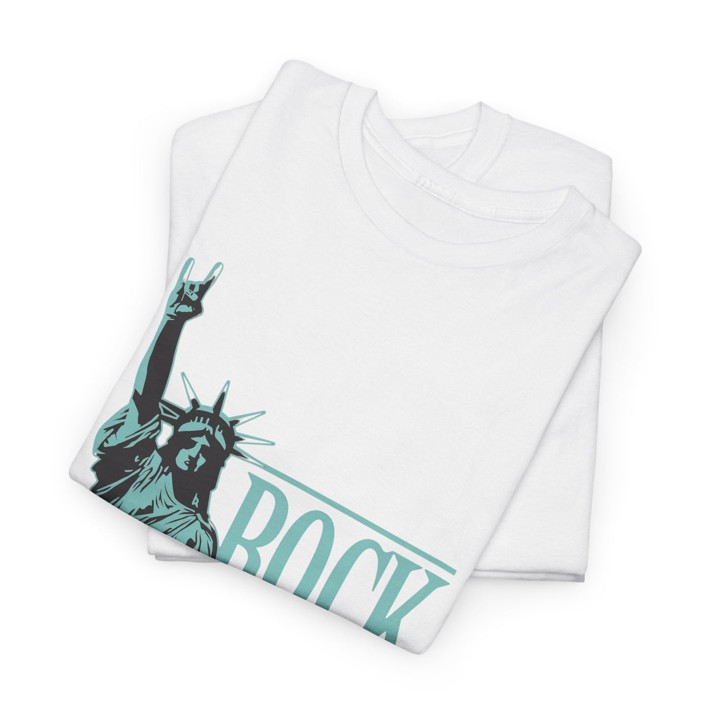 Rock On America Graphic T Shirt Unisex Heavy Cotton Tee