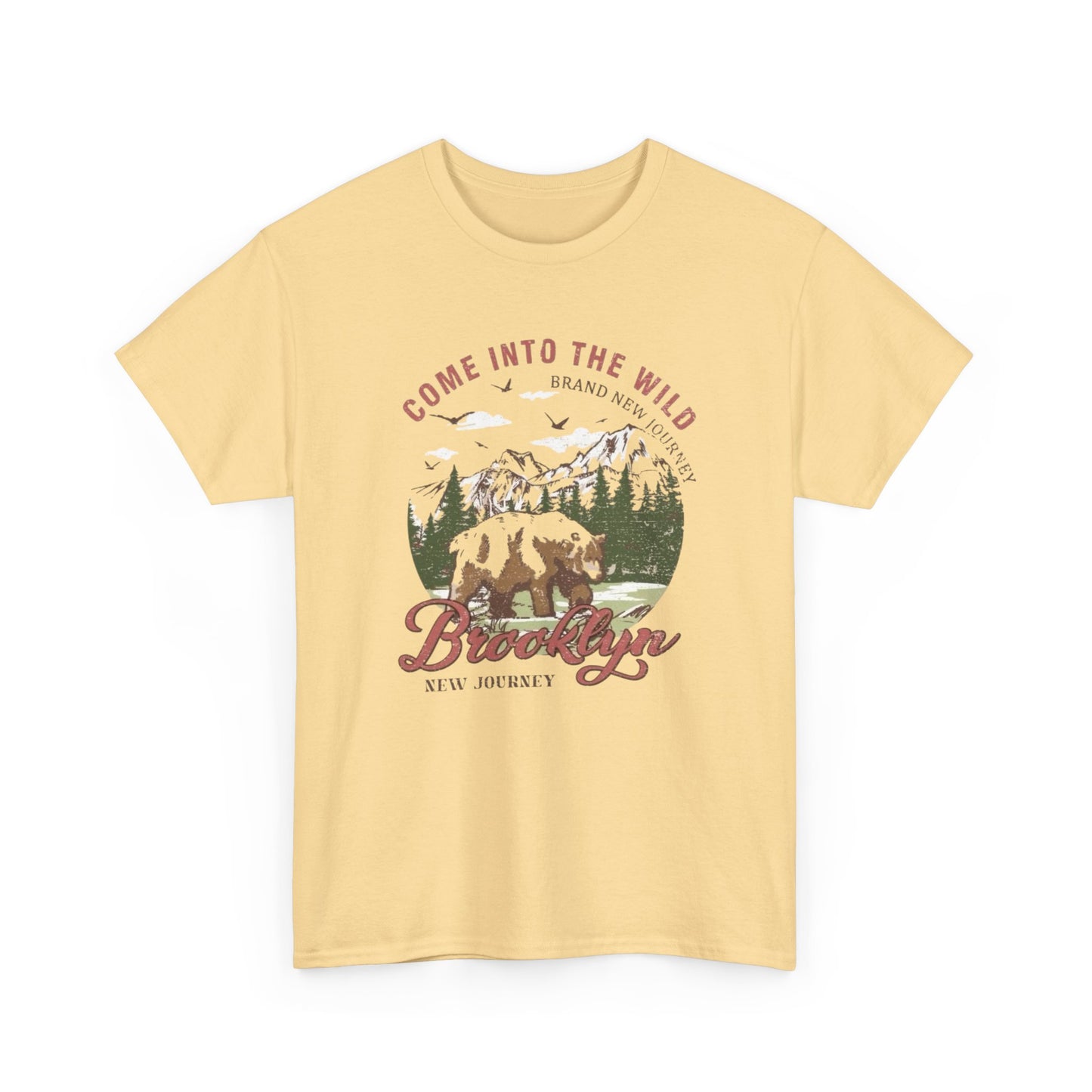 Come Into The Wild Graphic T Shirt Unisex Heavy Cotton Tee