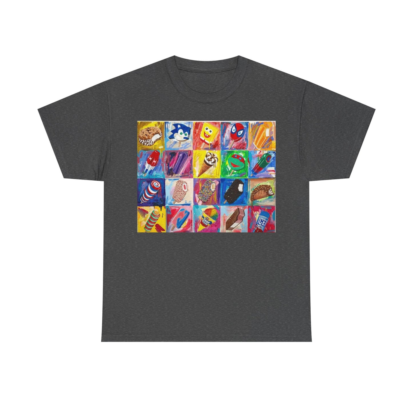90s ice cream truck T-shirt nostalgia Menu Poster Unisex Heavy Cotton Tee