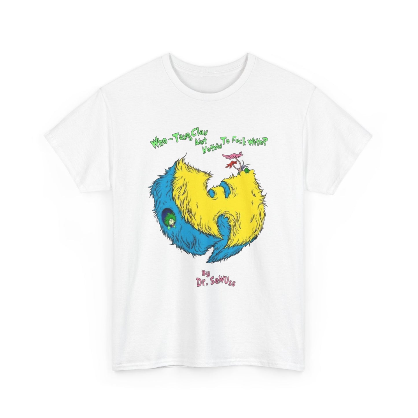 Wu Tang Vintage Cartoon Graphic T Shirt Unisex Heavy Cotton Tee Gift New