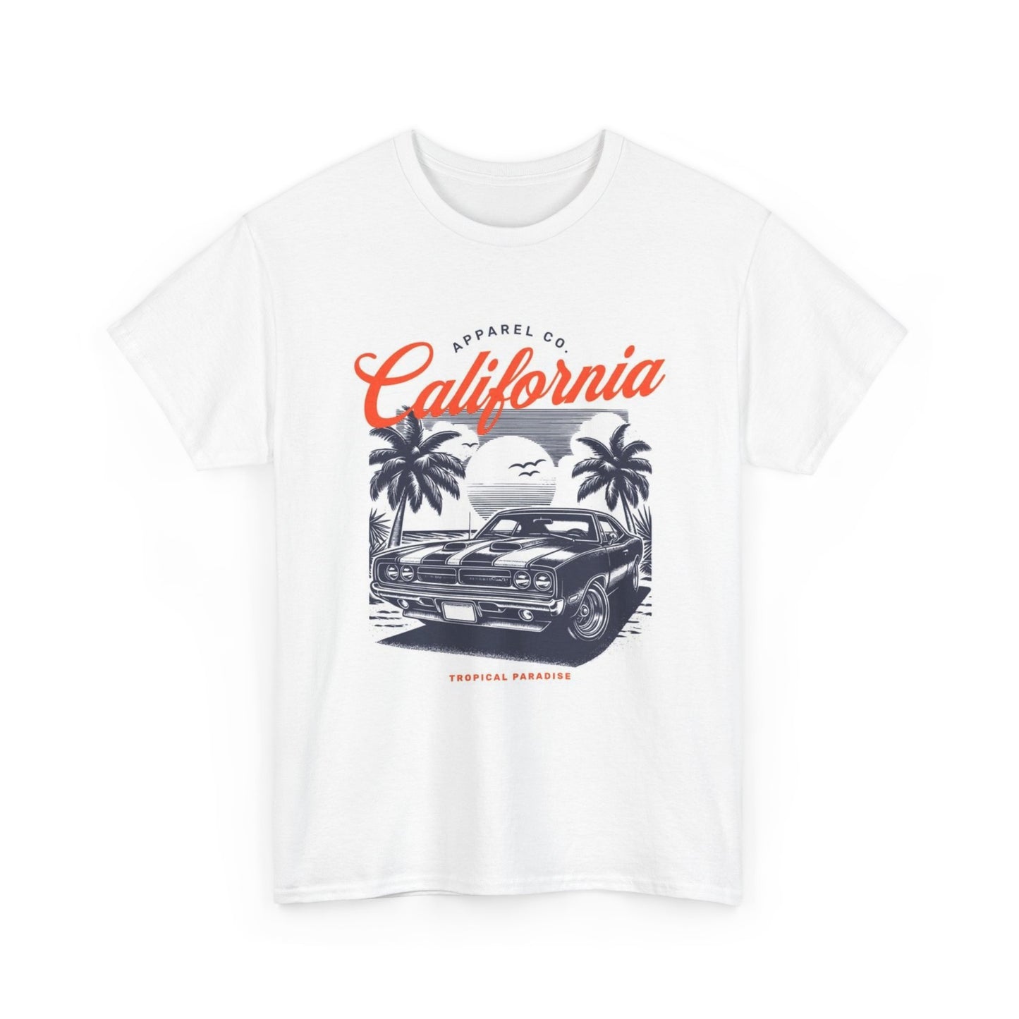 California Muscle Cars Graphic T Shirt Vintage Unisex Heavy Cotton Tee