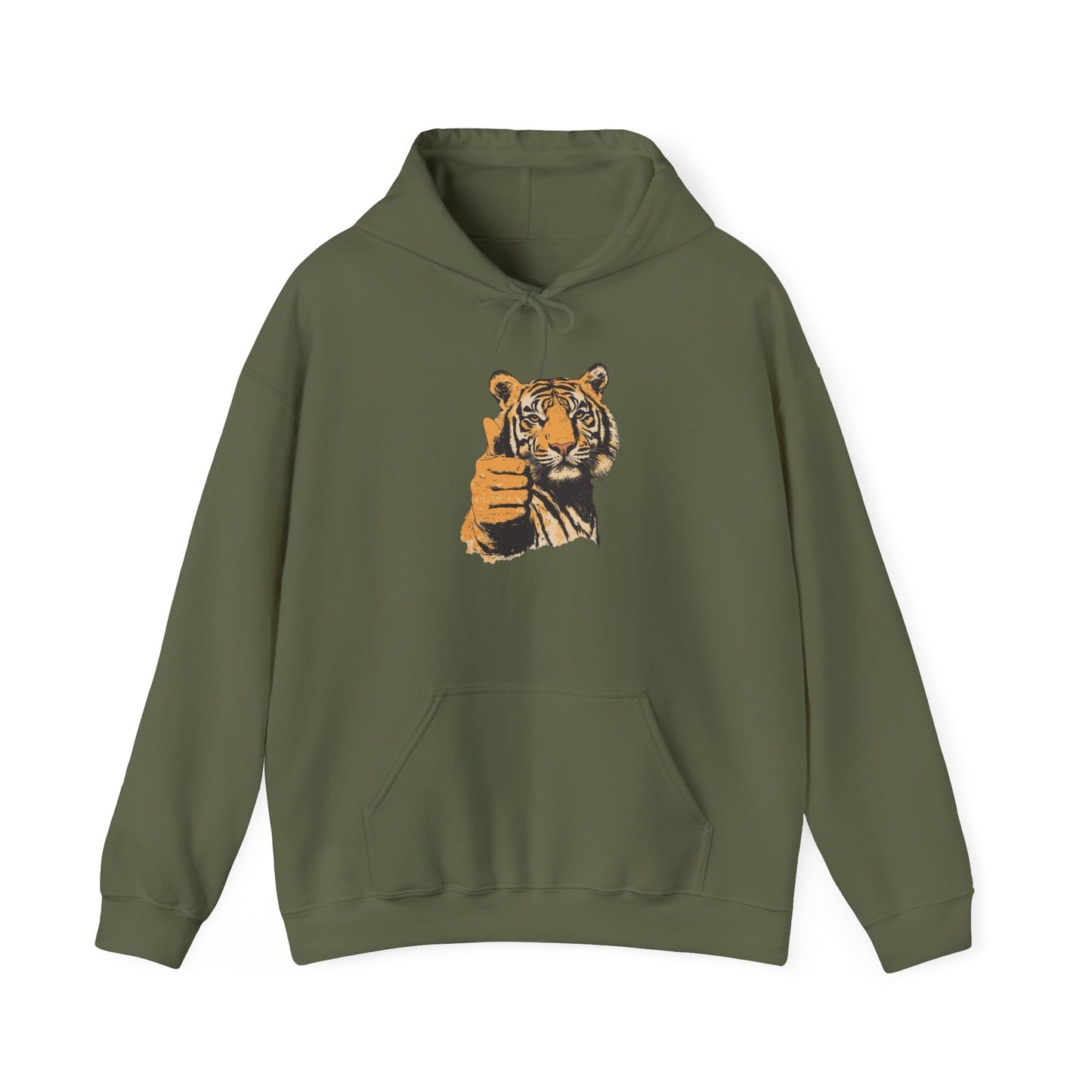 Tiger Thumbs Up Graphic Hoodie Unisex Heavy Blend™ Hooded Sweatshirt