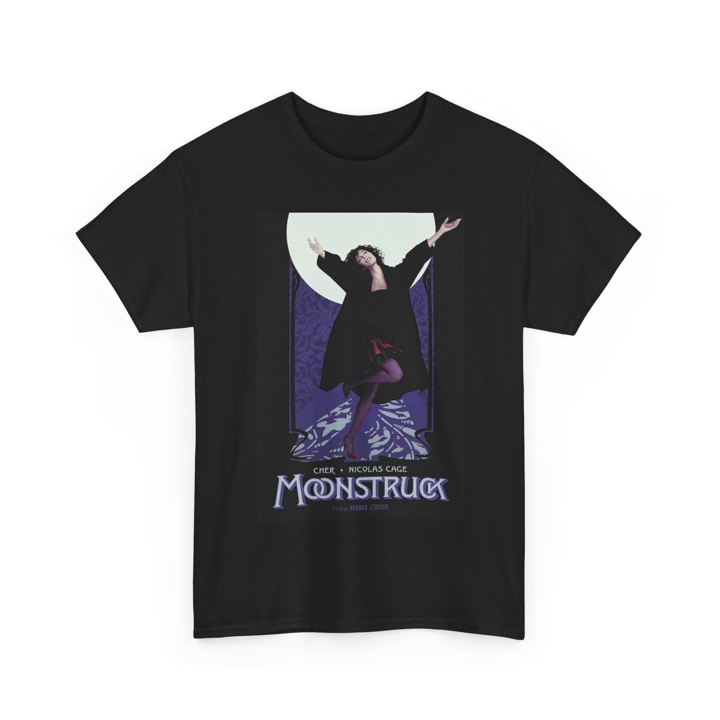 Moonstruck Nicholas Cage Cher Poster Shirt Retro Unisex Heavy Cotton Tee
